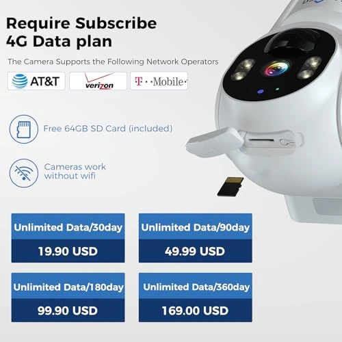 Cellular Security Camera Solar Powered — Outdoor Security Cameras, Hiseeu