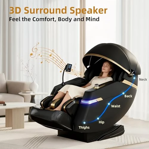 New 4D Smart Massage Chair - Zero Gravity S-L Full Body Massage Sofa/Recliner — Back Relief Solutions, SOMANOVA