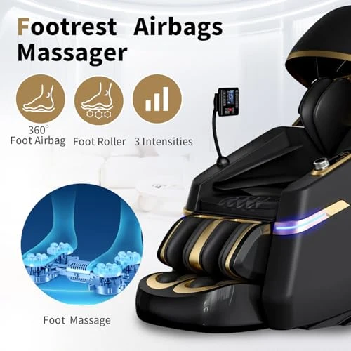 New 4D Smart Massage Chair - Zero Gravity S-L Full Body Massage Sofa/Recliner — Back Relief Solutions, SOMANOVA