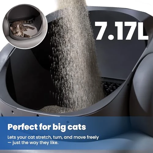 Open-Top Self Cleaning Cat Litter Box — Waste Bins, Neakasa