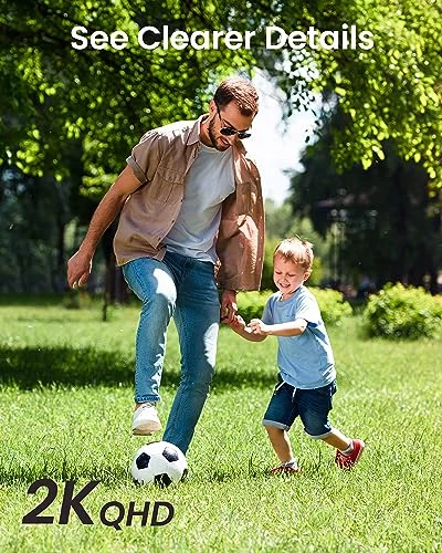 Outdoor Security Camera with Pan-Tilt 360° View, Motion Detection, and Full-Color Night Vision — Dome Surveillance Cameras, DEKCO