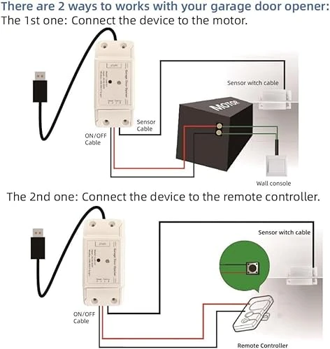 Smart Garage Door Opener Controller — Keypads & Remotes, Huacaoe