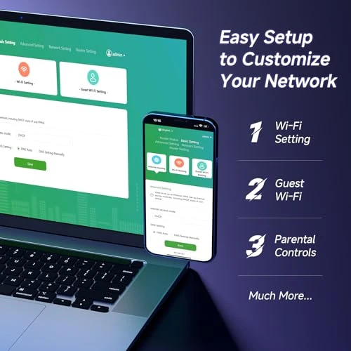 WiFi 6 Router Dual Band Wireless Internet Router — Routers, U-SPEED