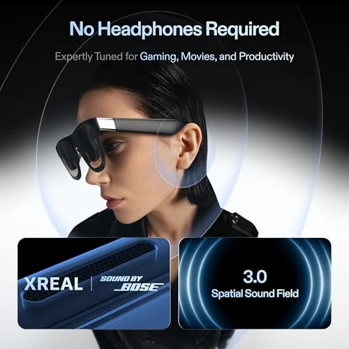 AR Glasses with 57° Field of View, 171-inch Virtual Screen, and Bose Audio — Smart Glasses, XREAL