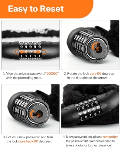 Bike Lock — Chain, Sportneer