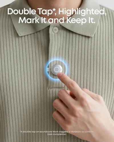 Portable AI Voice Recorder and Note Taker — Voice Recognition & Productivity Software, Soundcore