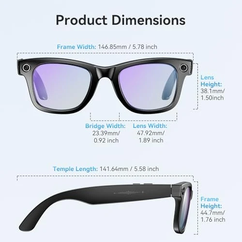 Smart Glasses with Camera and AI Assistant — Smart Glasses, BooaBei