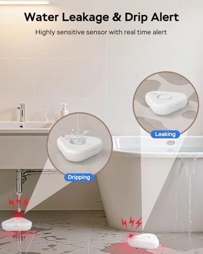 Water Leak Detector with App Alerts — Water Leak Detection Systems, MOXIV