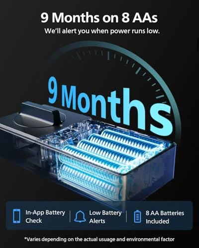 Built-in WiFi Smart Lock with Fingerprint, Keypad, and Voice Control — Electromagnetic Security Locks, Philips