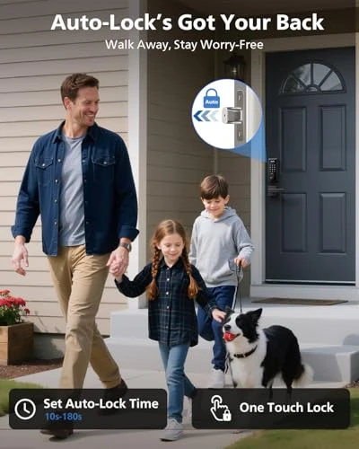 Built-in WiFi Smart Lock with Fingerprint, Keypad, and Voice Control — Electromagnetic Security Locks, Philips
