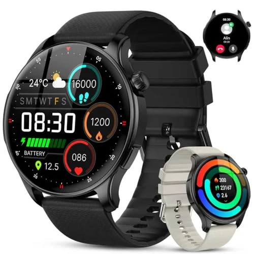 Fitness Smartwatch with AMOLED Screen and Bluetooth Calling — Smartwatches, Kimeag