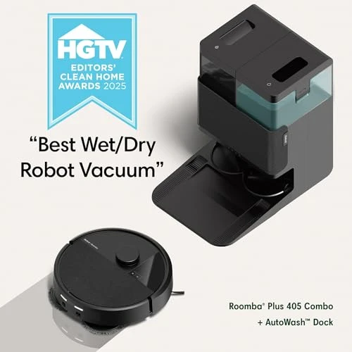 Robot Vacuum & Mop Combo with AutoWash Dock — Smart Cleaning Robots, iRobot