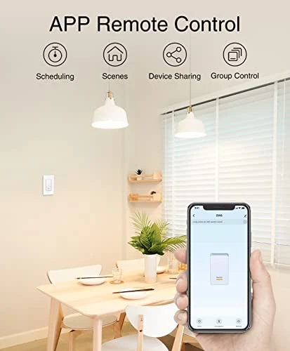 Smart Dimmer Switch — Ceiling Fan Wall Controls, GHome