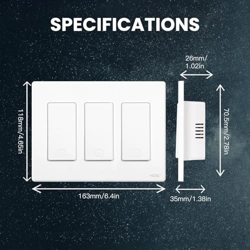 Smart Single Pole Light Switch — Dimmer Switches, MOES