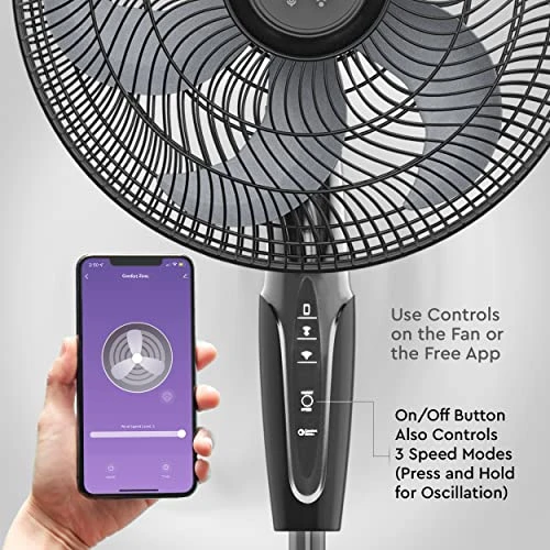 Smart WiFi Oscillating Stand Fan — Stand Fans, Comfort Zone