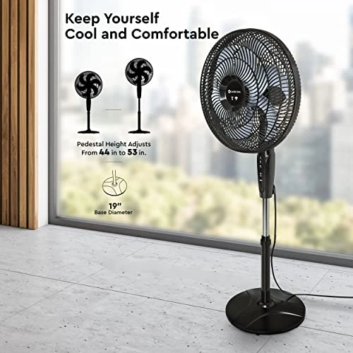 Smart WiFi Oscillating Stand Fan — Stand Fans, Comfort Zone