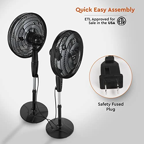 Smart WiFi Oscillating Stand Fan — Stand Fans, Comfort Zone
