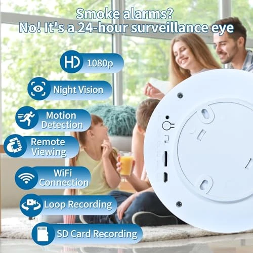 Smoke Detector Camera — Outdoor Security Cameras, NUNET