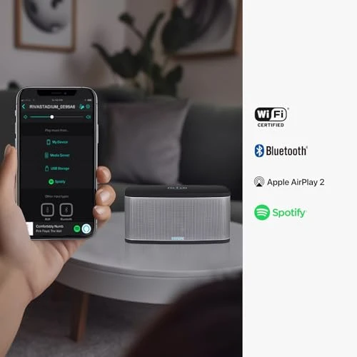 Upgraded Stadium Wi-Fi Bluetooth Smart Hi-Fi Speaker with Alexa Built-in — Built-In Audio Solutions, RIVA