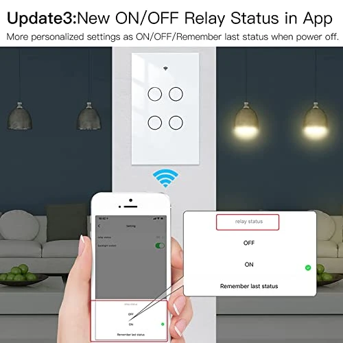 WiFi Smart Wall Light Switch — Dimmer Switches, MoesGo