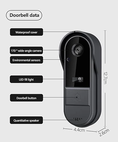 Wireless Doorbell Camera with Screen — Security Cameras, Winnes