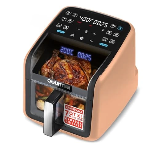 Air Fryer with Panoramic Window and Interior Light — Air Fryers, Gourmia