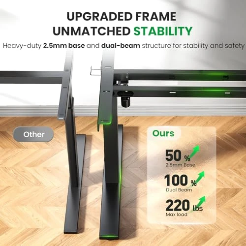 Electric Standing Desk Adjustable — Monitor Stands, DeskShow