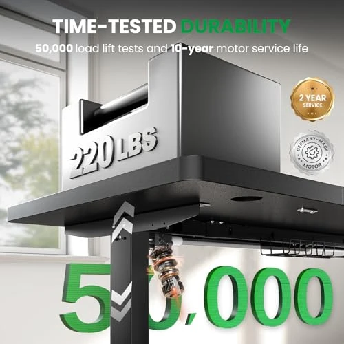 Electric Standing Desk Adjustable — Monitor Stands, DeskShow