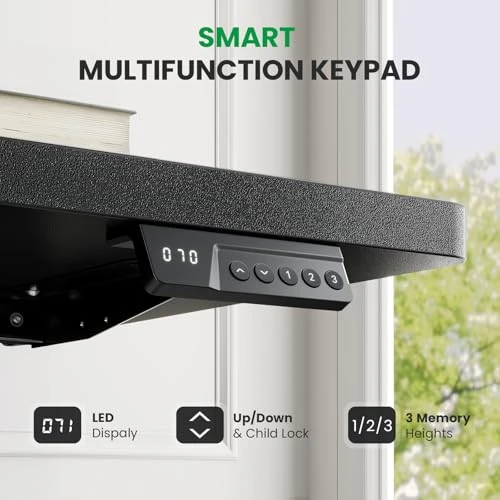 Electric Standing Desk Adjustable — Monitor Stands, DeskShow