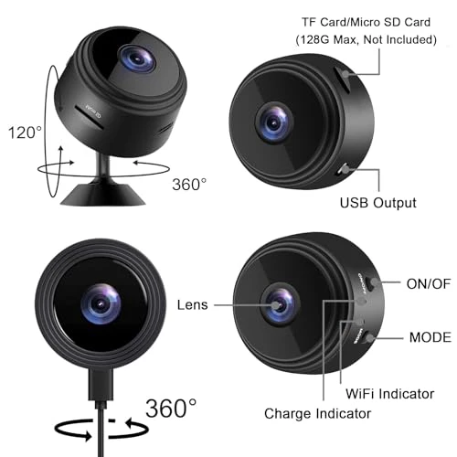 Hidden Spy Camera for Home Use — Outdoor Security Cameras, ZMDCAM