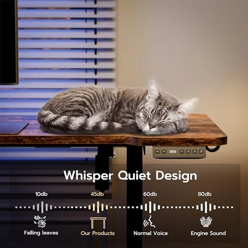 L Shaped Standing Desk Electric Adjustable Height, Corner Standing Desk, Electric Sit Stand Table with Reversible Splice... — Monitor Stands, Acrolix