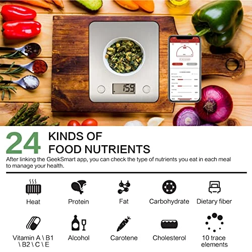 Smart Digital Scale with App — Weight Management Tools, Geek Chef