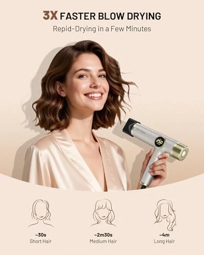 Dual Voltage Travel Hair Dryer with Magnetic Diffuser — Dryers & Accessories, HITTIONA