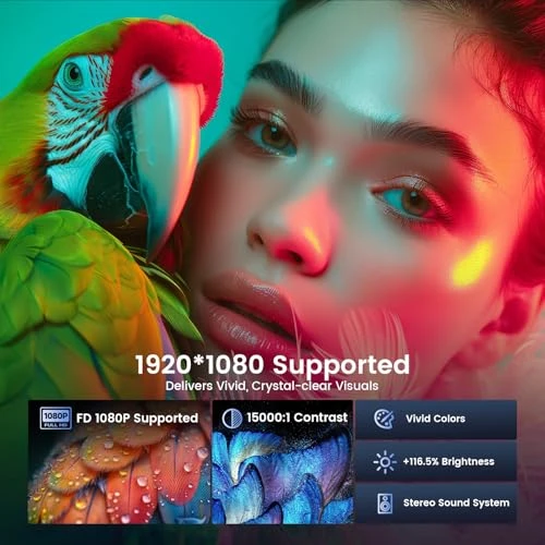 Mini Portable Projector with WiFi and Bluetooth — Home Theater Projectors, Tecaki