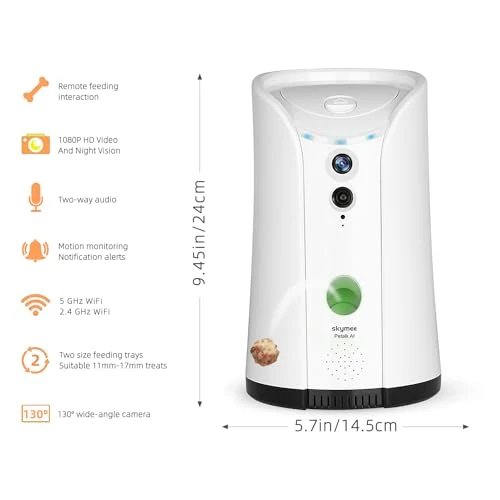 Pet Camera with Automatic Treat Dispenser — Cameras & Monitors, SKYMEE