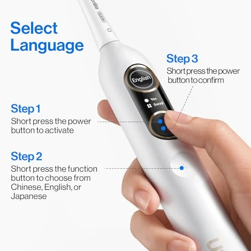 Rechargeable Electric Toothbrush with Smart Display — Sonic Electric Toothbrushes, usmile
