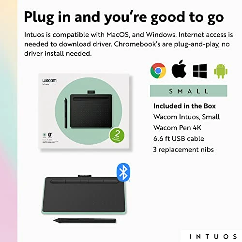 Small Bluetooth Graphics Drawing Tablet — Styluses & Digital Pens, Wacom