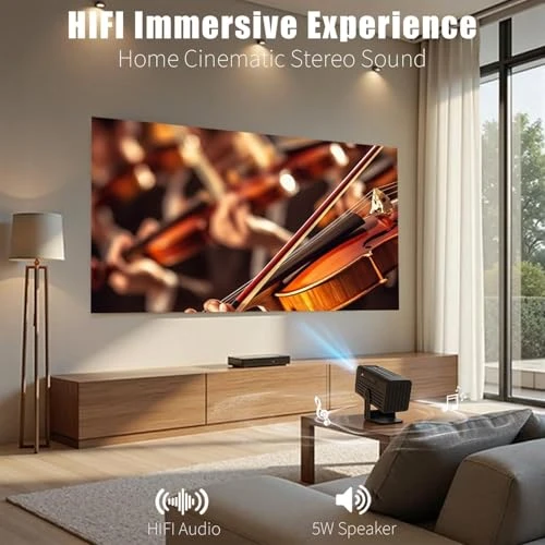 Smart Projector with WiFi and Bluetooth — Home Theater Projectors, XENPONAD