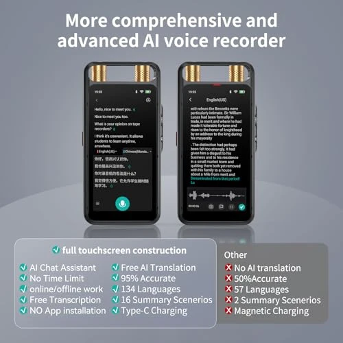 Voice Recorder with AI Transcription, Summary, Translation, and Playback — Voice Recognition & Productivity Software, Rpbznr