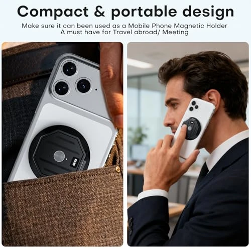 Voice Recorder with AI Transcription, Translation, and Phone Stand — Language Translators, Papanoo