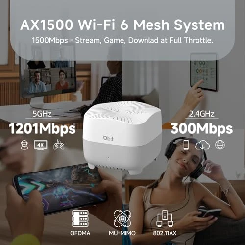 WiFi 6 Mesh System — Routers, DBIT