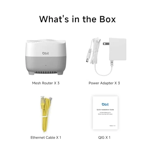 WiFi 6 Mesh System — Routers, DBIT
