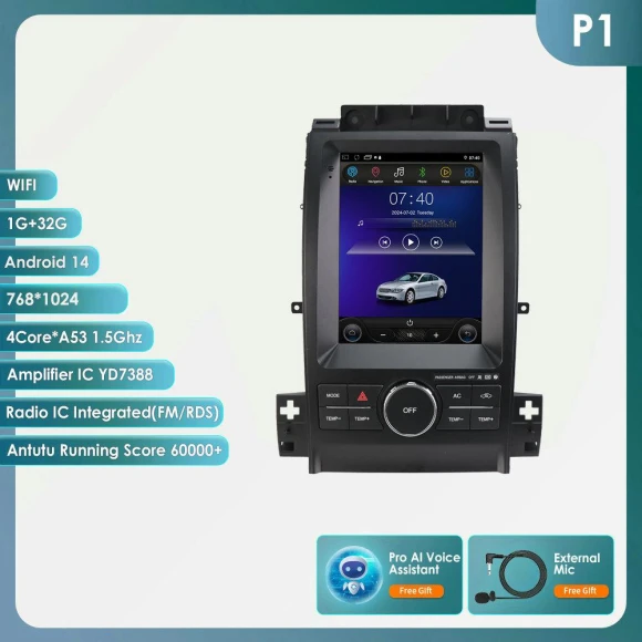 9.7 Inch Intelligent Screen 2din Android Car Stereo Multimedia Video Player — In-Dash, Hizpo