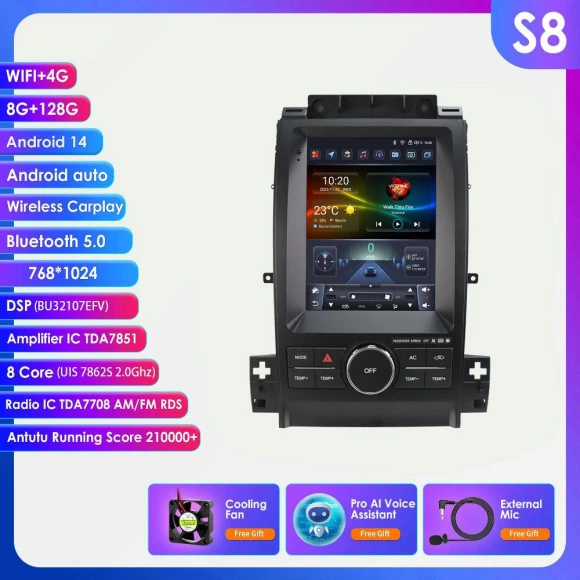 9.7 Inch Intelligent Screen 2din Android Car Multimedia Video Player — In-Dash, Hizpo