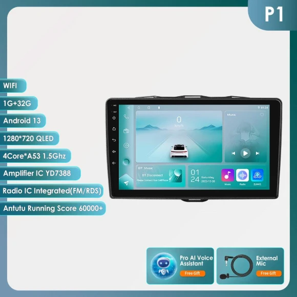 9-inch AI Smart Player — In-Dash, OSSURET