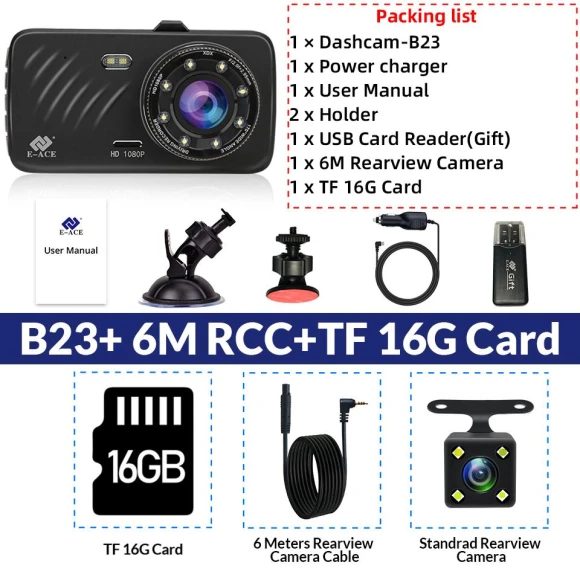 Car Dash Camera — Dashboard Cameras, E-ACE