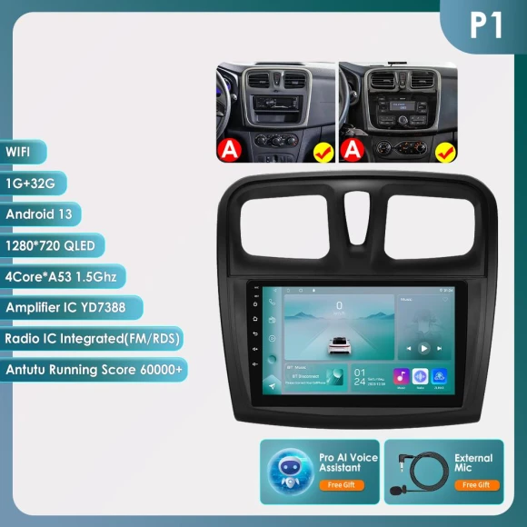 CarPlay 4G Android 13 Car Radio — In-Dash, Hizpo