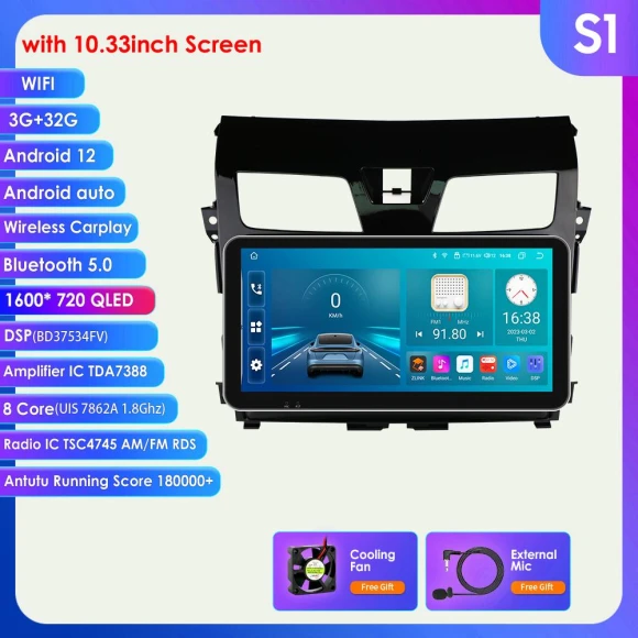 CarPlay 4G-LTE 2Din Android Automotive Radio — In-Dash, Hizpo