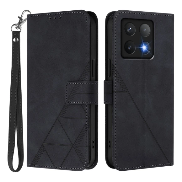 Leather Case with Hand Strap Wallet Stand Phone Cover, Smartwatch 2025