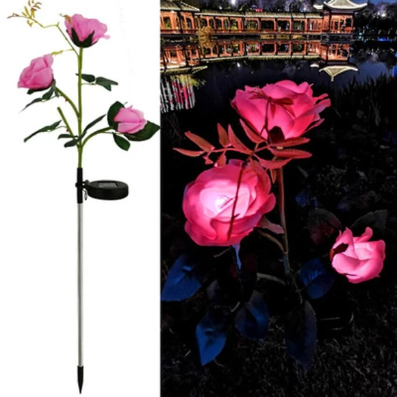 LED Rose Flower Lamp — Outdoor String Lights, Smart Mouse
